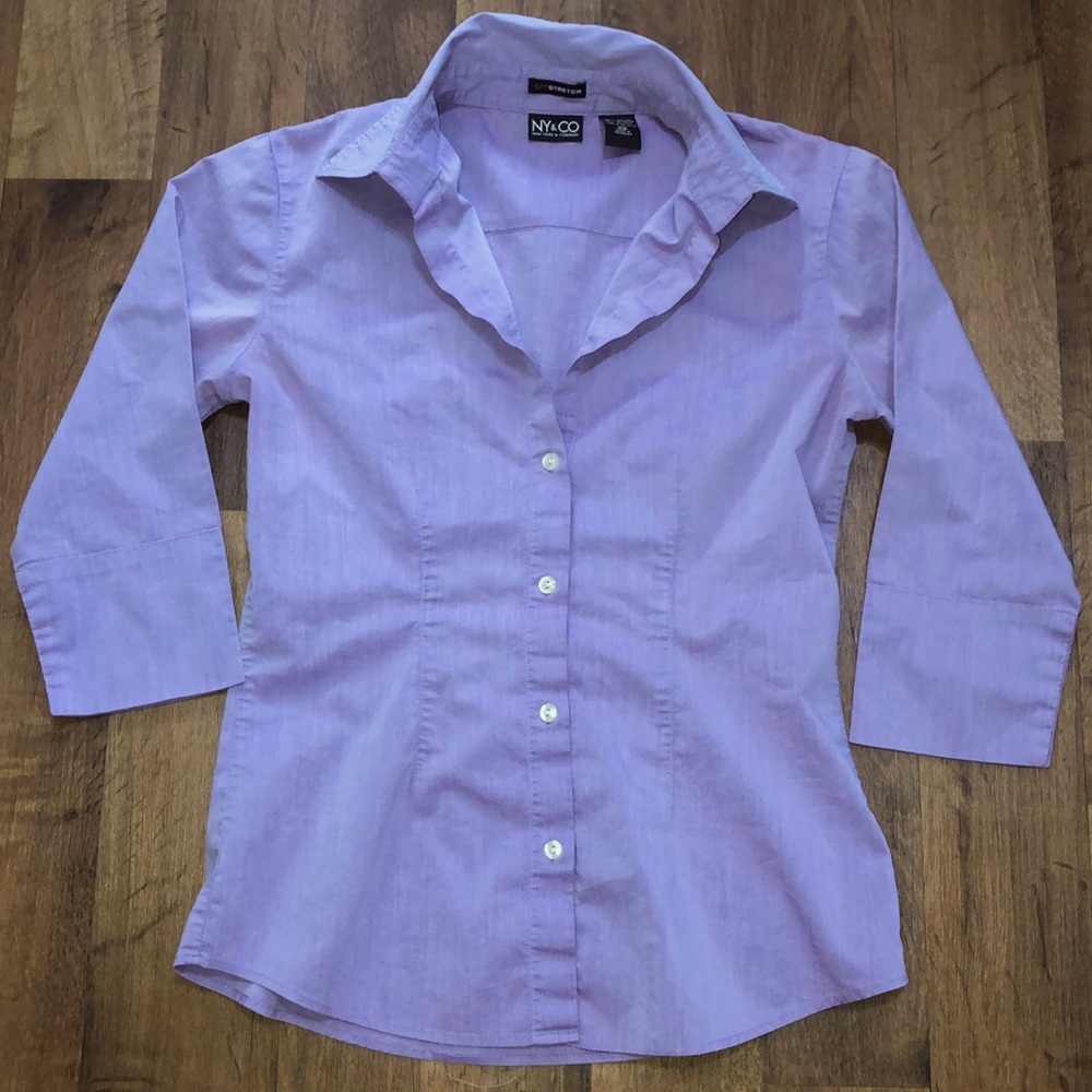NY & CO Stretch Button-Down